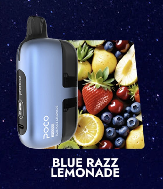 Poco TP 20000 – Blue Razz Lemonade 2%