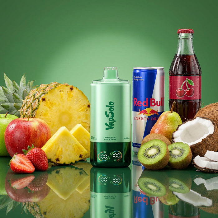 VapSolo 180K 6in1 Sixer – Pineapple Apple Pear & Red Bull & Cherry Cola & Solo#1 & Strawberry Kiwi & Sex On The Beach 5%